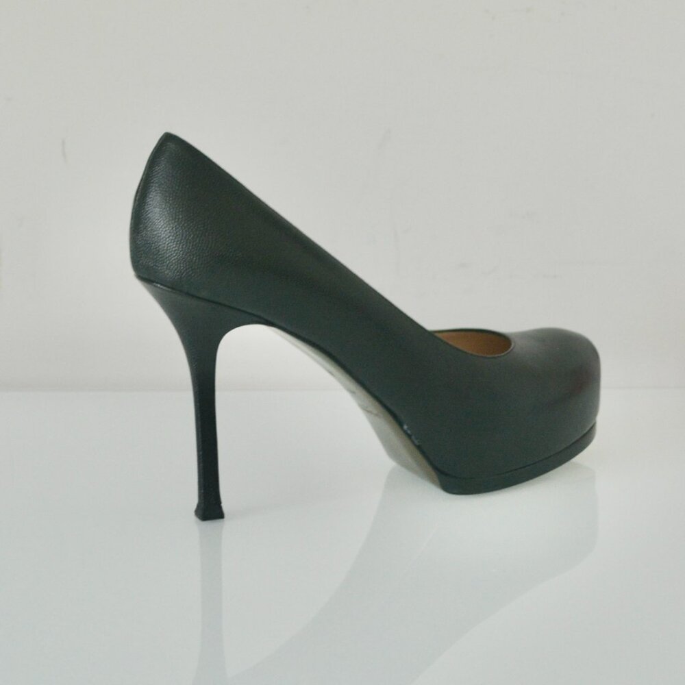 NIB Yves Saint Laurent Tribtoo Tribute Leather Pumps Shoes - Picture 3 of 9